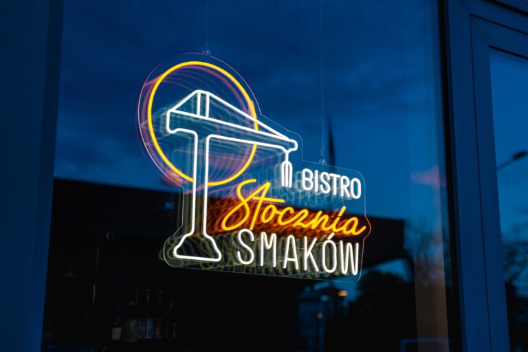 neon led restauracja